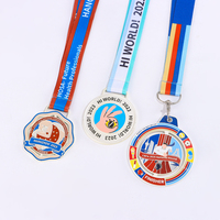 Plaque Métallique Personnalisée pour Maternelle, Médaille de Compétition de Taekwondo pour Enfants, Souvenir de Production Plaqué Or Fabriqué en Chine