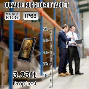 10 Zoll kapazitiver 10-Punkt-Touchscreen IP68 Wasserdichter industrieller 4g robuster Tablet-PC für den Außenbereich mit NFC