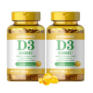 Lifeworth Private Label Vitamine D3 K2 Softgel <span class=keywords><strong>Capsules</strong></span> Oem Vis Leverolie Voor Volwassenen - Product Image 6