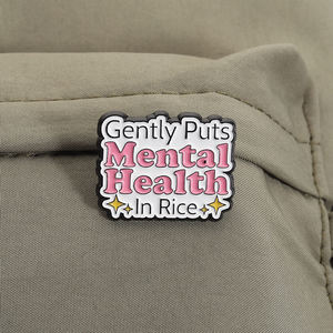 Broches en émail « Toujours fatigué » pour la santé mentale, avec slogan « <span class=keywords><strong>Actuellement</strong></span> en surpens » – Bijoux, cadeaux, vente en gros - Product Image 3