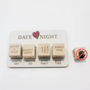 मजेदार डेटिंग निर्णय सेक्स खिलौने जोड़े दिनांक रात के लकड़ी के साथ मुफ्त उपहार बैग के साथ - Product Image 4