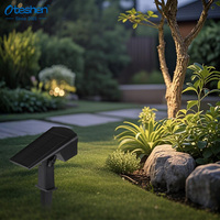 Lampe murale solaire LED étanche IP65 pour jardin, 3 températures de couleur, projecteur paysager en ABS pour extérieur, cour, pelouse, allée, CE