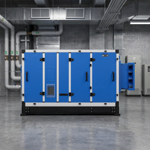ชุดเครื่องปรับอากาศแบบแยกส่วนสำหรับเชิงพาณิชย์ ระบบ HVAC AHU สำหรับห้องสะอาดภายนอกอาคาร พร้อมอุปกรณ์บำบัดอากาศบริสุทธิ์และระบบระบายอากาศ - Product Image 1