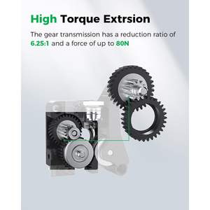 Kit d'extrudeur Creality série K2, rapport 6,25 à 1, couple élevé 80N pour K2 Plus K2 Pro Dual Gear - Product Image 3