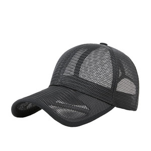 Full Mesh Breathable Baseball <b>Cap</b> For <b>Women</b> Plus Size Quick Drying Summer Outdoor Sports Hat Black - Product Image 1