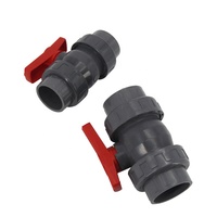 1,5 Zoll Wasser versorgung PVC Double Union Kugel hahn für Pool armatur