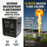 Machine à flammes verticale professionnelle étanche 10m pour extérieur, projecteur de feu DMX512 pour événements majeurs, concerts et spectacles en plein air