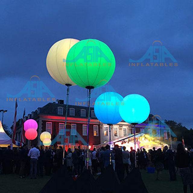 1.5m Balloon Stand Inflatable Tripod Ball Led Lighting Outdoor Advertising Balloon,Inflatable LED Balls With Stands
