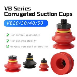 Ventosas de vacío tipo fuelle VB20 VB30 VB40 VB50 de caucho de nitrilo para manipulación de superficies irregulares, boquilla corrugada flexible CPSR 1.5 - Product Image 1