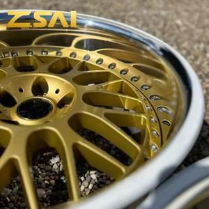 Jantes en alliage forgé poli or 2 pièces de 16 17 18 19 20 21 22 pouces pour bmw porsche 911turbo s 918 maserati Mc20 - Product Image 5