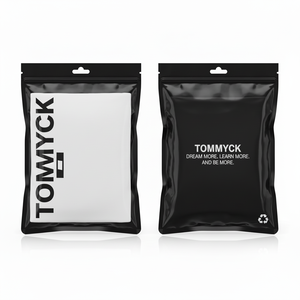 Biểu Tượng Tùy Chỉnh Nắp Kéo Rõ Ràng T-Shirt Túi Nhựa Frosted Dây Kéo Mùi Bằng Chứng Zip Khóa Cho Quần Áo Vớ - Product Image 1