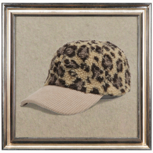 Gorra de Béisbol Personalizada Retro con Pelo de Cordero, Lazo con Letras de Leopardo y Patrón de Frutas, Hebilla de Cobre Dorado, para Hombre y Mujer - Product Image 3
