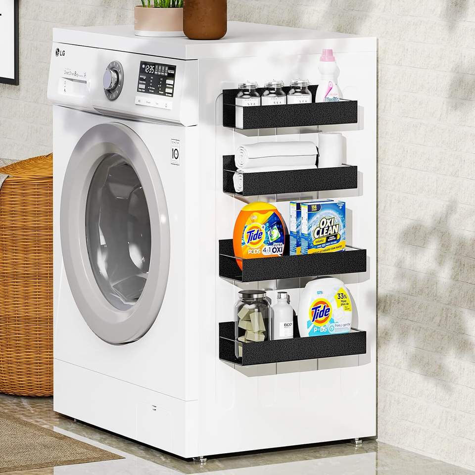 Modern Multifunctional Portable Metal Storage Shelf Side Hanging Rack ...