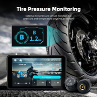 Écran de moto Becho 5 pouces, CarPlay sans fil, Android Auto, écran de mise en miroir, GPS portable pour moto