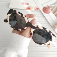 Lunettes De soleil Vintage œil De chat pour femmes, rétro Sexy, petites lunettes De soleil ovales De marque, lunettes léopard pour femmes Oculos De Sol