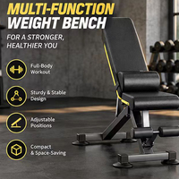 Banc de musculation à marque privée, logo personnalisé, faible MOQ, pliable, réglable, pour haltères, équipement de fitness à domicile, OEM ODM
