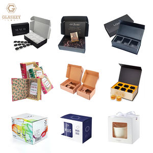 3 once di Base pesante bicchierino di vetro con linea bianca Whisky bicchierini Vodka Brandy Bourbon e tazza di liquori - Product Image 6