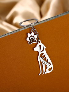 <span class=keywords><strong>Porte</strong></span>-clés personnalisé avec <span class=keywords><strong>projection</strong></span> <span class=keywords><strong>photo</strong></span> de chien, <span class=keywords><strong>porte</strong></span>-clés commémoratif pour animal de compagnie gravé, <span class=keywords><strong>porte</strong></span>-clés en acier inoxydable avec empreinte de patte - Product Image 5