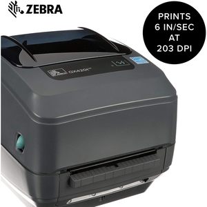 Zebra GX420t Thermal <b>Printer</b> 4 In Print Width USB Serial Ethernet Label <b>Receipt</b> Barcode Desktop Model - Product Image 2
