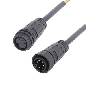 בקר 2 + 4 אות כוח אות עמיד למים כבל ip68 מחבר m20 חוט תיל מעל-דפוס נקבה תקע 6pin הוביל מחבר - Product Image 1