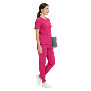 Uniforme de Enfermera con Logotipo Personalizado, Conjunto de Uniformes Médicos, Pantalones Deportivos Elásticos, Ropa de Trabajo con Cuello Redondo <span class=keywords><strong>para</strong></span> Hospital Veterinario 46002 - Product Image 1