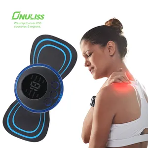 Stimolatore muscolare EMS portatile massaggio al collo massaggiatore cervicale dispositivo per crampi del periodo mestruale Tens Machine sollievo dal dolore alla schiena