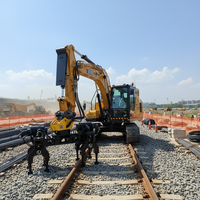 Machine d'entretien ferroviaire STND TN160, excavatrice de voie, compacteur de ballast, compacteur à tête simple ou double, moteur, pompe, engrenage