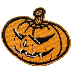 Factory Direct custom embroidered Halloween patches ready to celebrate the holiday