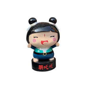 Escultura de Personaje de Dibujos Animados en Fibra de Vidrio, Estilo Chino Personalizado, Decoración para Entrada de Tienda, Figura Decorativa, Instalación Artística - Product Image 5