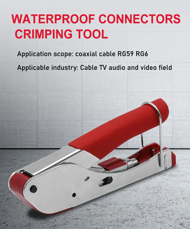 Новый компрессионный коаксиальный обжимной инструмент для кабеля F RG6 RG58 RG59 разъемы коаксиальный обжимной инструмент