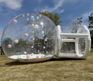 Tente dôme à air <span class=keywords><strong>gonflable</strong></span> pour la location de fête <span class=keywords><strong>ballon</strong></span> <span class=keywords><strong>gonflable</strong></span> maison à bulles dôme transparent tente de camping avec ballons - Product Image 4