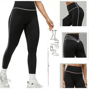 Leggings de Yoga Yimo para Mujer, Antibacterianos, de Spandex/Nailon, Levanta Glúteos, Alta Elasticidad, Largo hasta el Tobillo, Cintura Elástica, para Gimnasio - Product Image 3