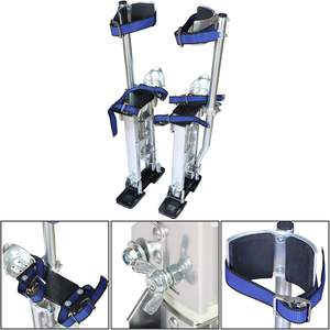 15-23 אינץ 'סגסוגת אלומיניום קביים כסף מתכוונן גובה 105 ק "ג קיבולת עומס גבוה - Product Image 3