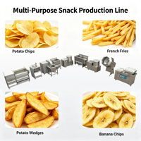 Ligne de production industrielle semi-automatique de chips de pommes de terre, équipement complet de fabrication de chips pour les entreprises