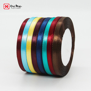 FangZhi Satin Ribbon 6mm Woven Solid Color Gift Decoration For Clothing - Product Image 1
