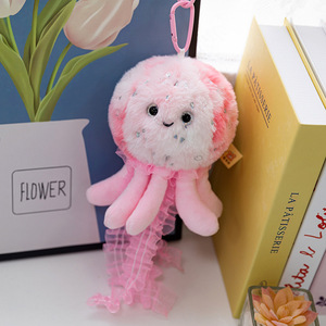 New Cute Jellyfish Pendant Plush <b>Toy</b> Octopus Stuffed Animal Doll Marine Life Cartoon Bag Charm Keychain Dolls for Kids Adult - Product Image 6