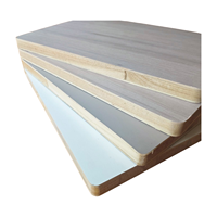 Panneau de bois de paulownia mélaminé écologique moderne de 9 à 18 mm avec colle E1/E2/E0 et couleur personnalisée pour les meubles et les armoires de la maison