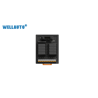 WELLAUTO AU7 MIL10-08R Prise MIL 10 broches, bornier à ressort 10 positions, bornier de sortie relais 8 positions, connexion enfichable