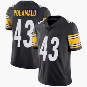 Broderie personnalisée en gros Pittsburgh Steeler s # 5 # Maillot de football 90 en maille poly unisexe pour adulte, vente en gros transfrontalière, possibilité d'ajouter une étiquette - Product Image 3