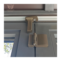 Puertas Plegables de Triple Hoja, Resistentes, de Doble Vidrio Templado, Impermeables, para Patio Exterior, Modernas, de Aleación de Aluminio, para Entrada Interior/Exterior