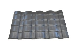 Lastra per tetto in plastica Gazebo ondulato per tetto in plastica fibra di carbonio ASA piastrella in resina sintetica - Product Image 4