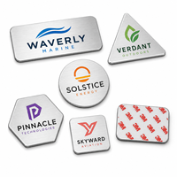 Plaque métallique autocollante rectangulaire ou carrée avec logo époxy pour vêtements, chaussures, sacs à main – Plaque émaillée personnalisée, fourniture directe usine