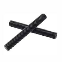 Steel Hex Head Black Plated Left Hand Threaded Rod Carbon Steel Industrial Full Thread Stud Metric Available Lengths