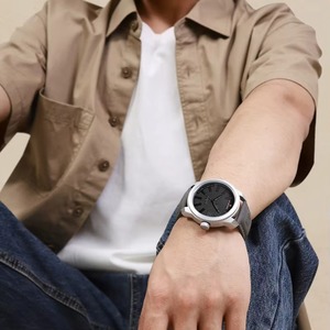 นาฬิกาข้อมือควอตซ์สายหนังผู้ชายแนวสปอร์ตกันน้ำ - Product Image 4