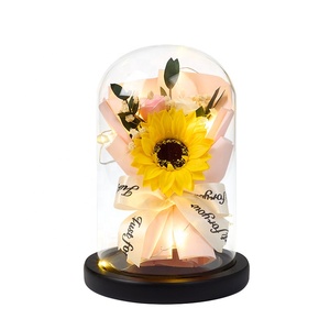 CustomizedExplosive modellseternal fiore copertura di vetro ornamento di <span class=keywords><strong>Rose</strong></span> Cross Border san valentino regalo di laurea compleanno Bouquet - Product Image 3