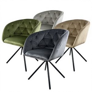 Silla <span class=keywords><strong>de</strong></span> Comedor Giratoria <span class=keywords><strong>de</strong></span> Terciopelo <span class=keywords><strong>de</strong></span> Lujo Moderno, Silla <span class=keywords><strong>de</strong></span> Cocina y Restaurante Giratoria <span class=keywords><strong>de</strong></span> 180 Grados, <span class=keywords><strong>Sillas</strong></span> <span class=keywords><strong>de</strong></span> Comedor Tapizadas - Product Image 1