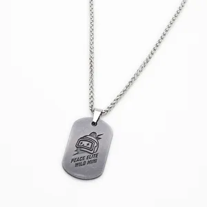 Surewin Crafts Custom Dogtag, оптовая продажа, Золотая чистая металлическая бирка из нержавеющей стали для собак