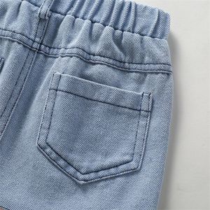 Children's Summer Clothes 2023, Girls Pit Strip Short-Sleeved Top Lace Lace Denim Bag Hip Skirt <strong>Suit</strong> Outfits for Teenage Girls/ - Product Image 6