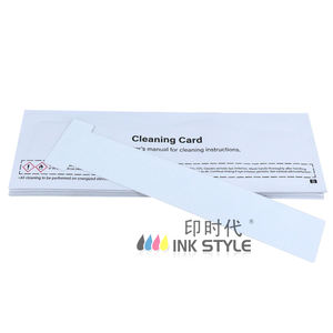 ACL004 10 cartes de nettoyage en T pré-saturées compatibles avec les rubans d'imprimante <span class=keywords><strong>Evolis</strong></span> Primacy Zenius <span class=keywords><strong>Elypso</strong></span> Badgy100 Badgy200 ID - Product Image 1