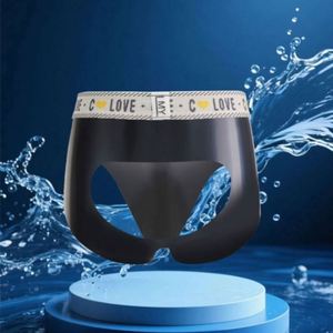 <strong>Men's</strong> Underwear Rubber Low Waist T-Back Back Hollow Tight Double G-<strong>string</strong> Characteristic Personality - Product Image 2